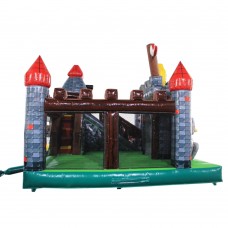 ALEKO Commercial Grade Outdoor Inflatable Medieval Castle Bounce House with Blower   570612987